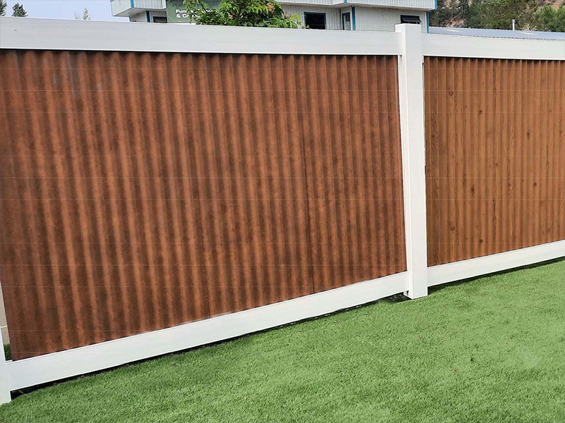 Armstrong BC Corrugated Metal Fences