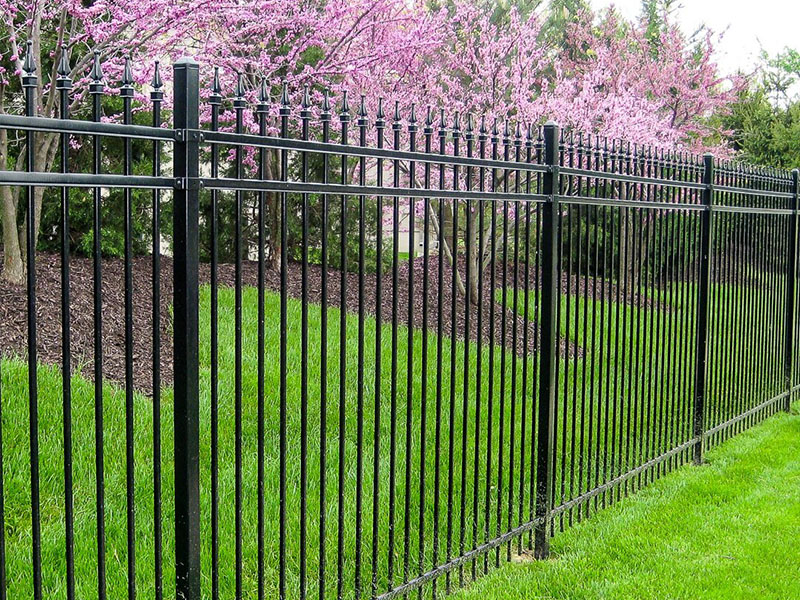 Wrought Iron fence installation for the British Columbia area.